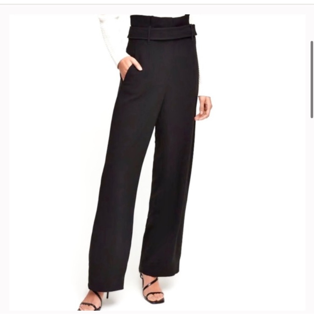 Aritzia Babaton Jermaine Black Wide Leg Pants size 2 business casual